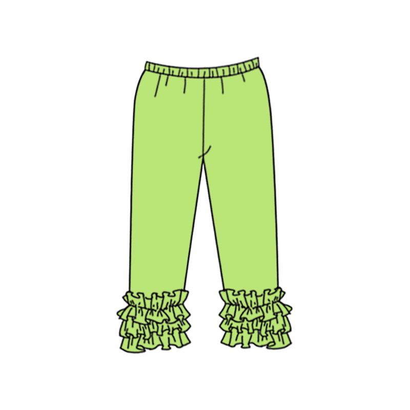 (Custom Design Preorder MOQ 5) Lime Color Girls Icing Pants