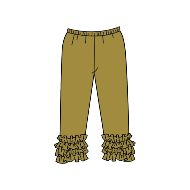 (Custom Design Preorder MOQ 5) Olive Color Girls Icing Pants