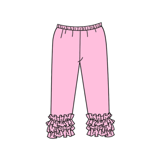 (Custom Design Preorder MOQ 5) Pink Color Girls Icing Pants