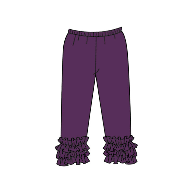 (Custom Design Preorder MOQ 5) Plum Color Girls Icing Pants