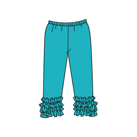 (Custom Design Preorder MOQ 5) Teal Color Girls Icing Pants