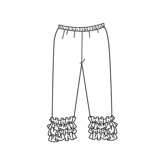 (Custom Design Preorder MOQ 5) White Color Girls Icing Pants
