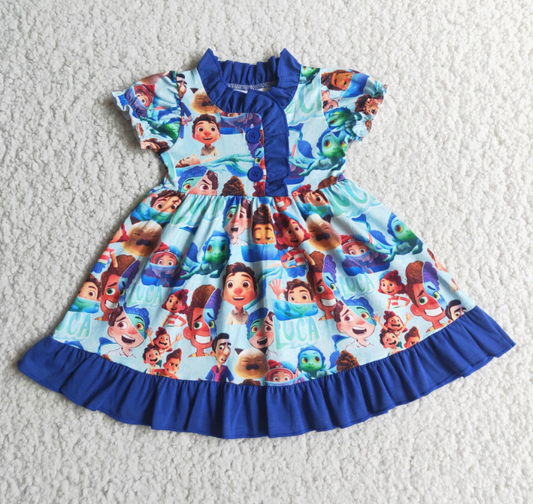 Baby girls gown knee length dress