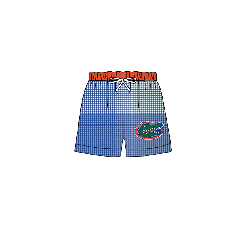 (Custom Design Preorder MOQ 5) Boys crocodile summer swim trunks