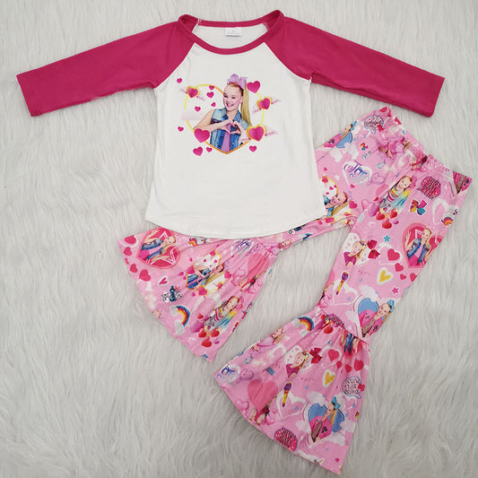 Long sleeve bell bottom pants Valentines outfits