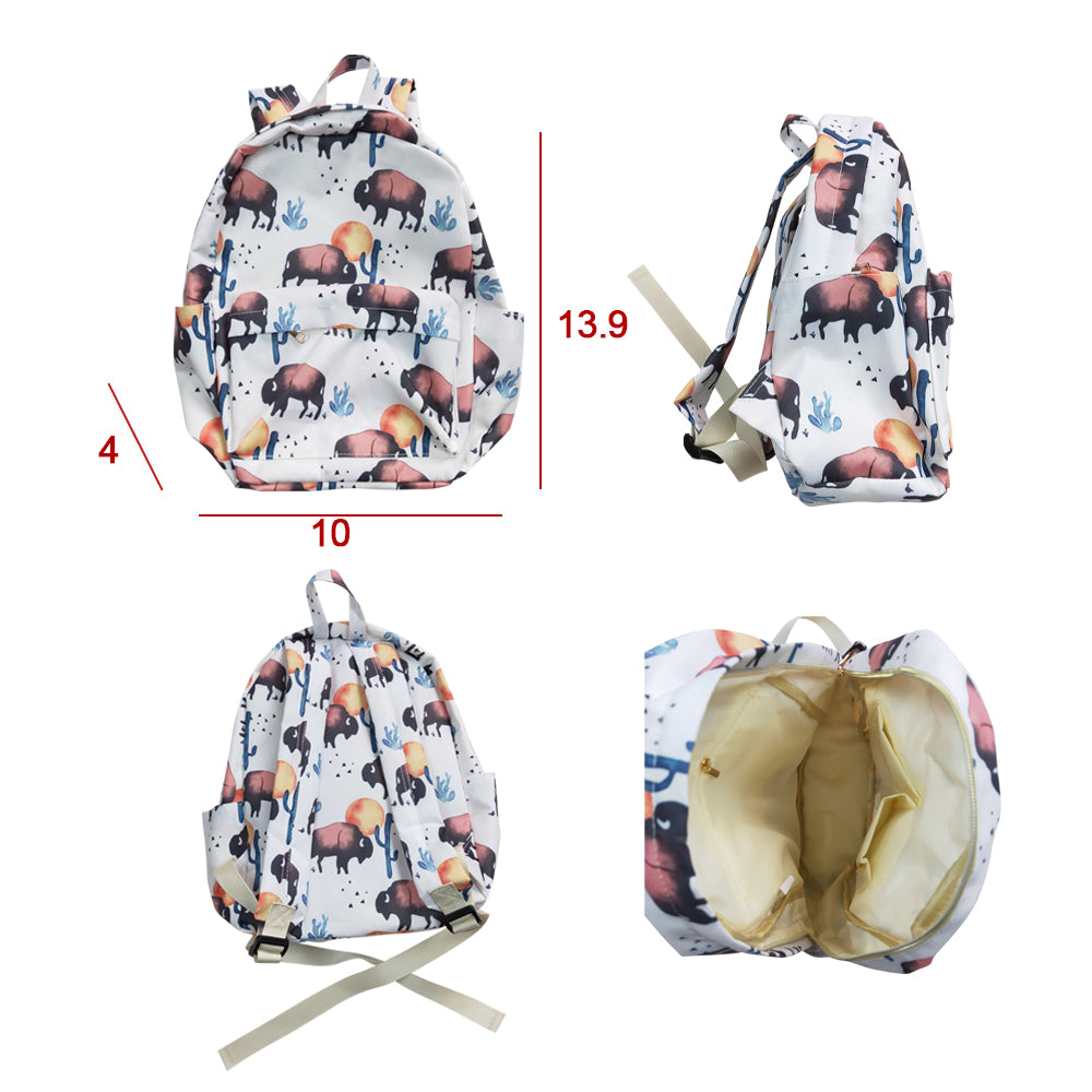 Boys bag bull print backpack BA0043
