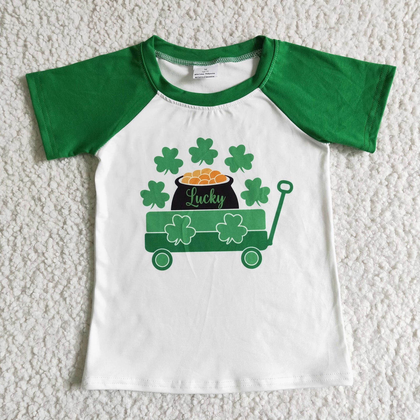 (Promotion)Boys short sleeve St. Patrick's Day Tee shirts C8-1-2