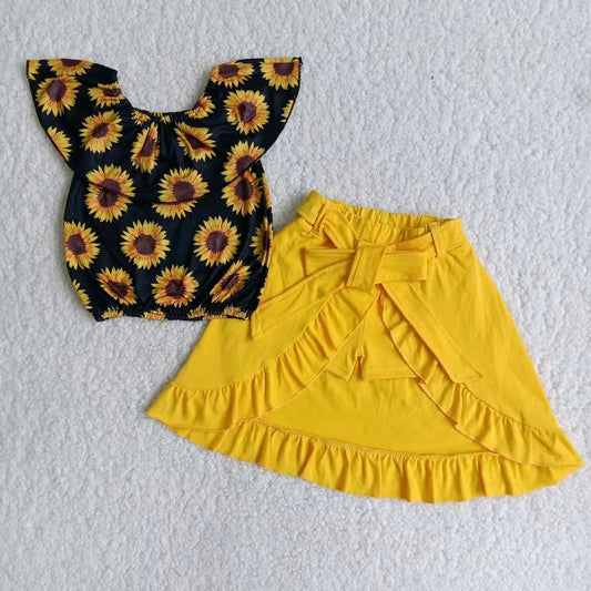 Sunflower print summer outfits   B3-14