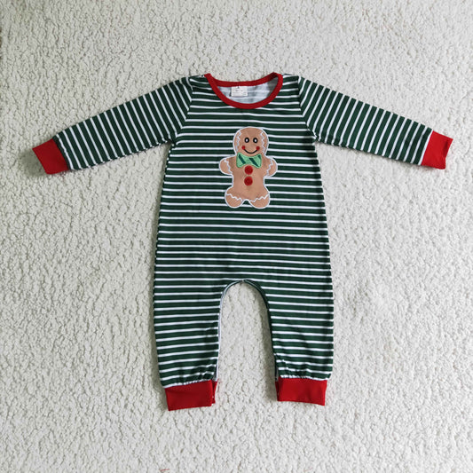 (Promotion) Baby boys embroideried Christmas romper   6 A27-2