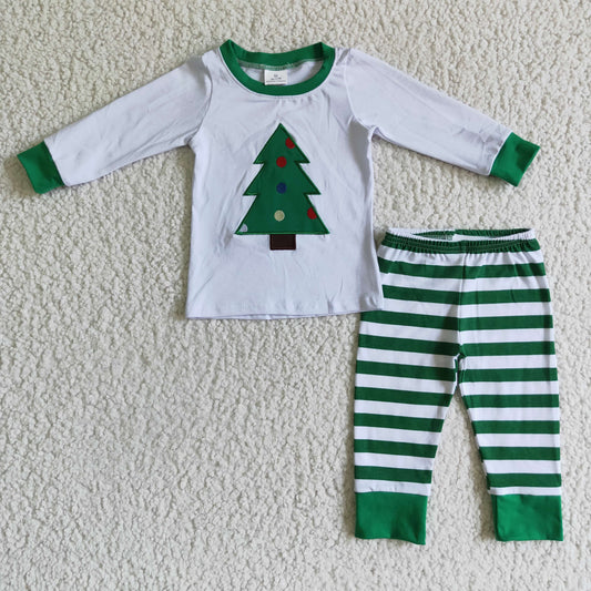 (Promotion)Boys long sleeve Christmas pajamas       6 A28-15