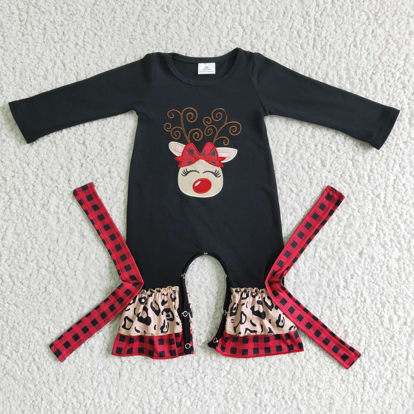 Baby girls Christmas romper     6 B11-9