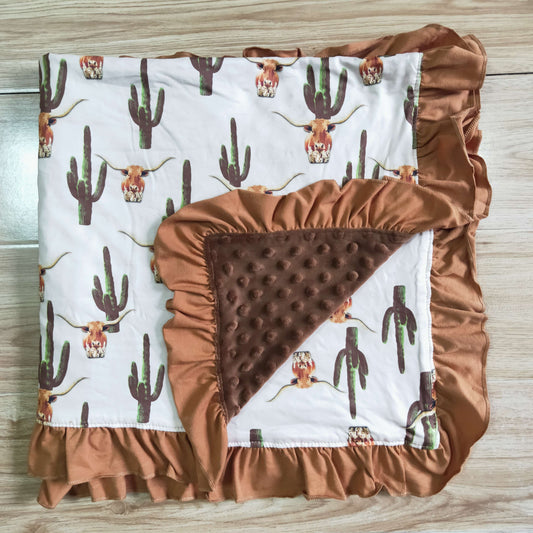 Cow print blanket   6 B13-26