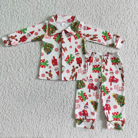Boys long sleeve Christmas pajamas   6 B4-39