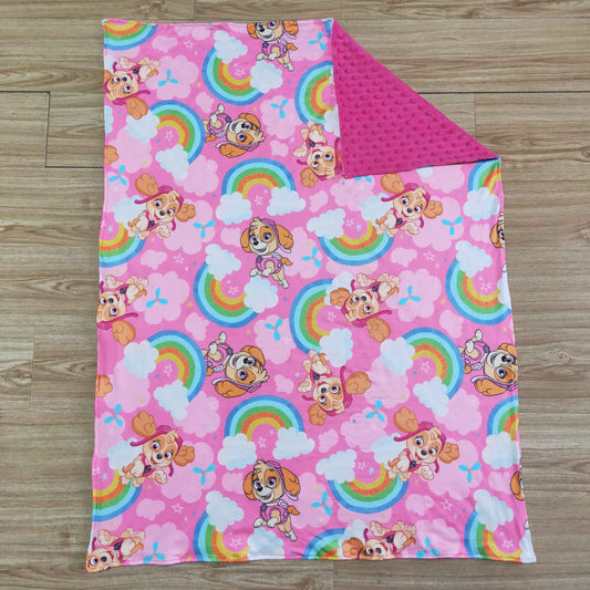 Pink cartoon blanket    6 C8-30