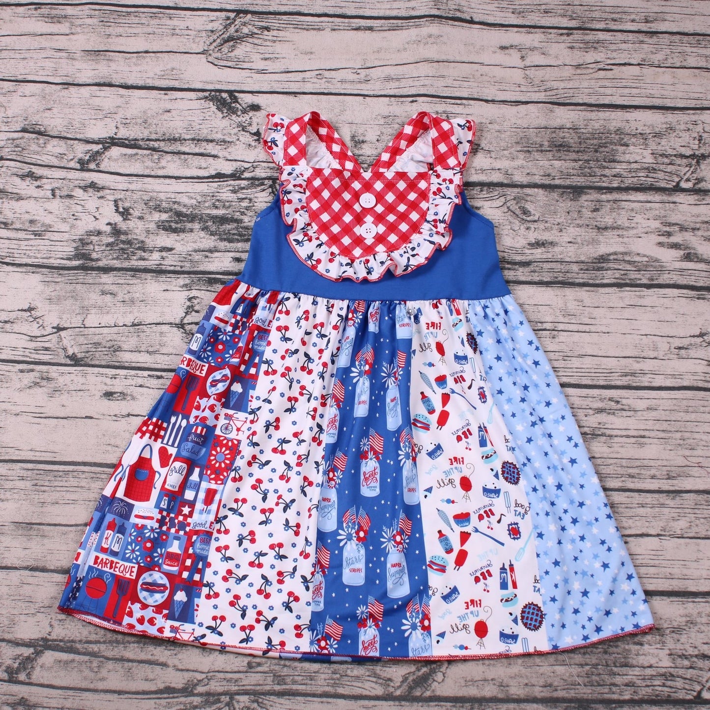 (Promotion)C7-21Sleeveless 4th of July dress