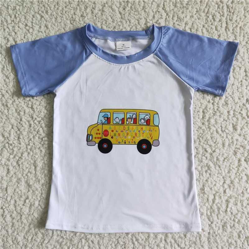 Boys short sleeve back to school Tee shirts A11-9-2