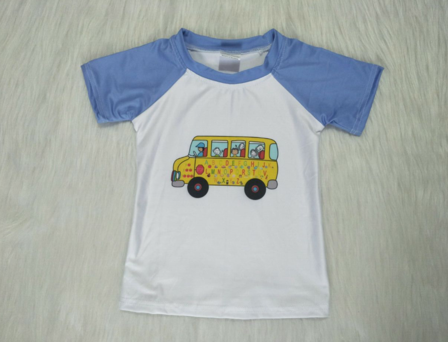 Boys short sleeve back to school Tee shirts A11-9-2