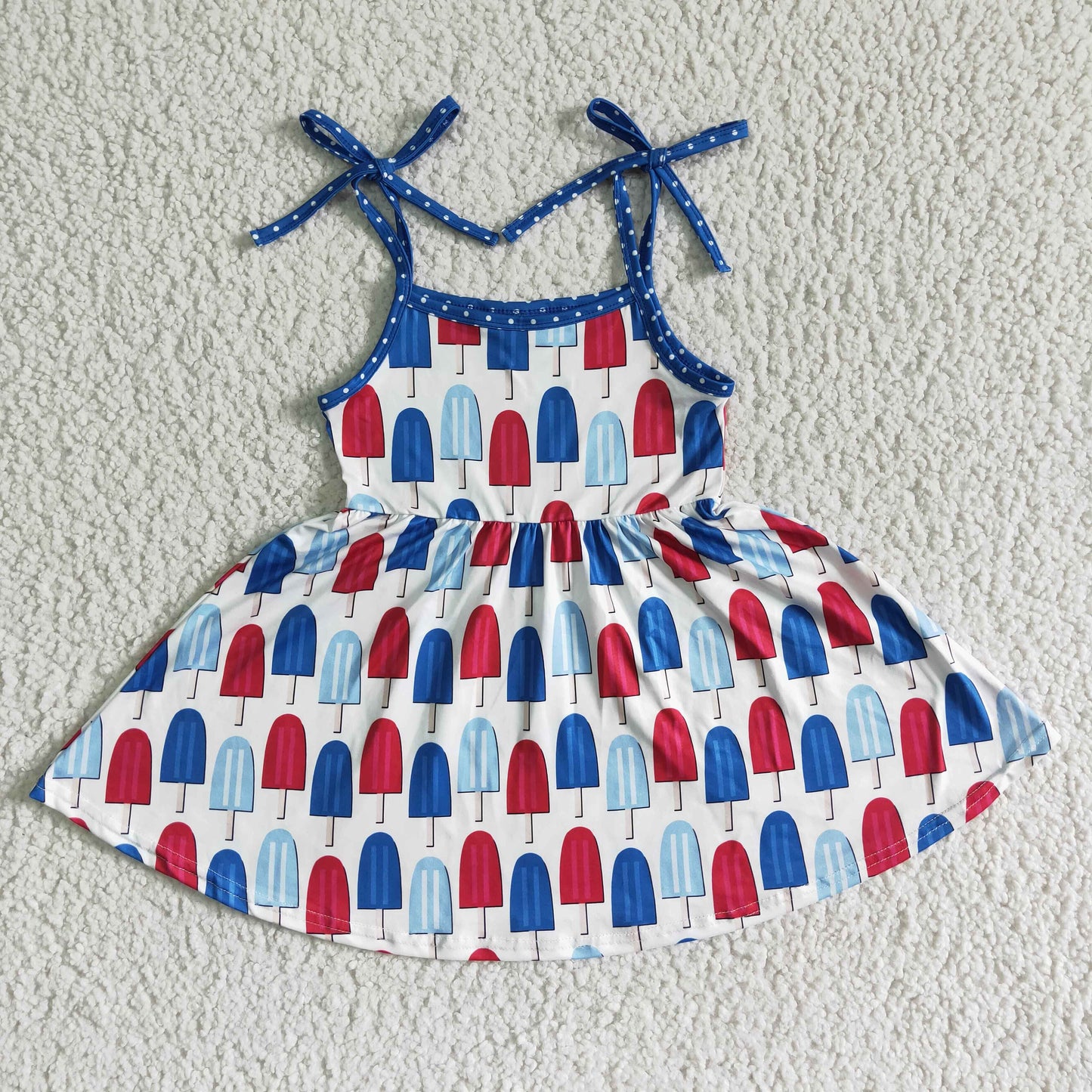 (Promotion)Straps 4th of July knee length dress  A16-15