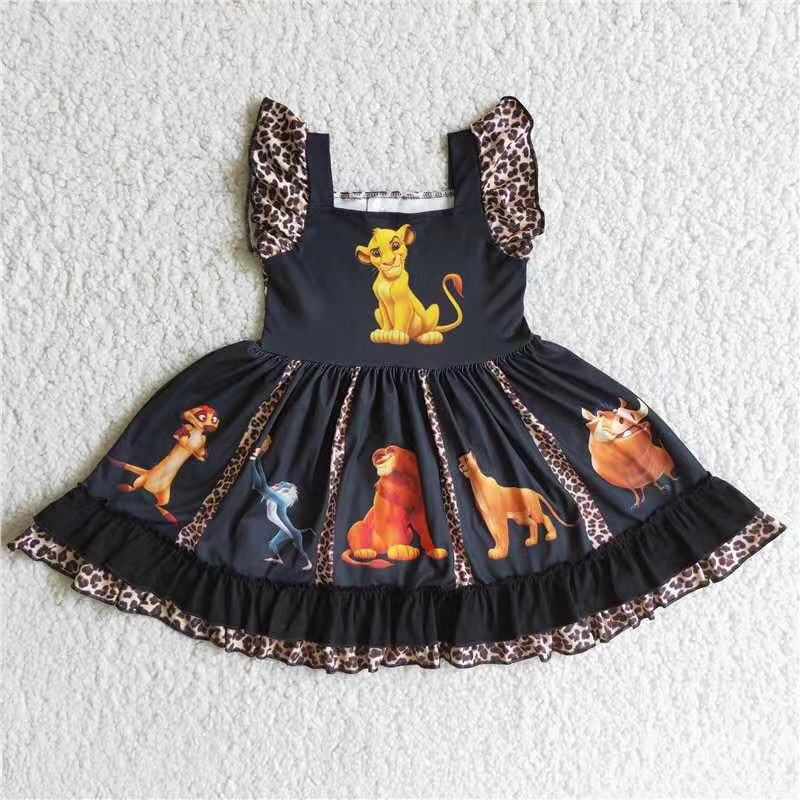 (Promotion)Cartoon sleeveless twirl dress  A17-11