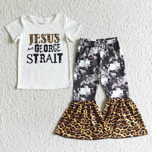 (Promotion)Short sleeve bell bottom pants outfits    A18-10