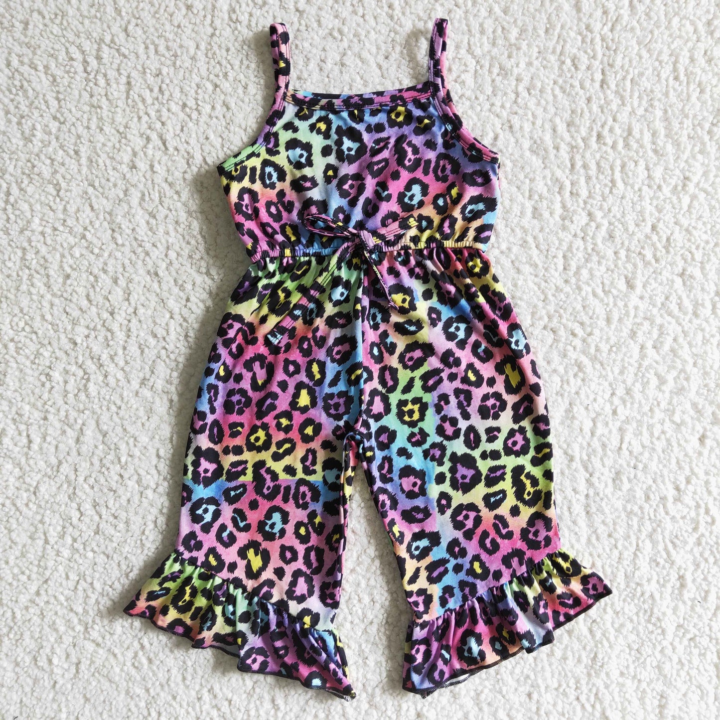 (Promotion)Leopard Sleeveless Summer Jumpsuits  A7-3