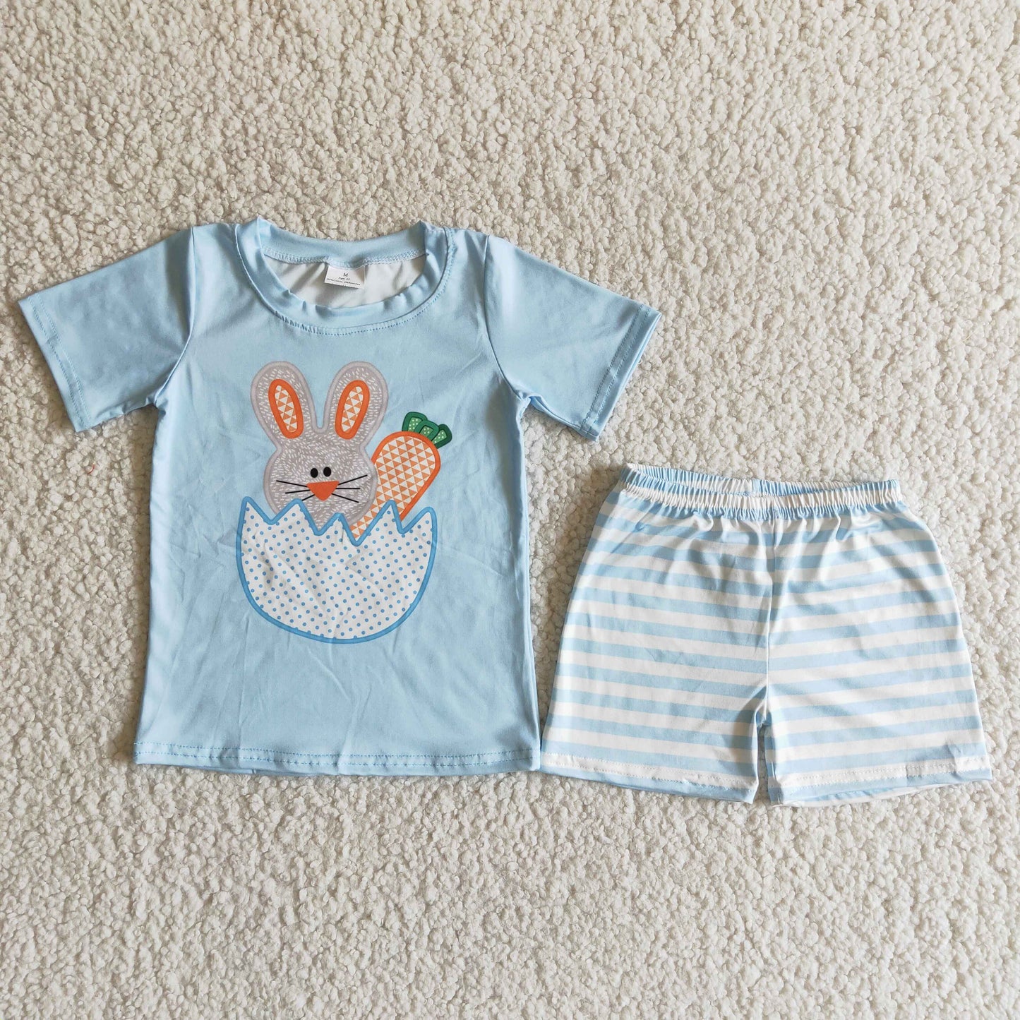 (Promotion)Boys short sleeve Easter shorts outfits B11-25