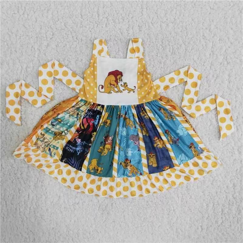 (Promotion)Cartoon sleeveless twirl dress  B13-10