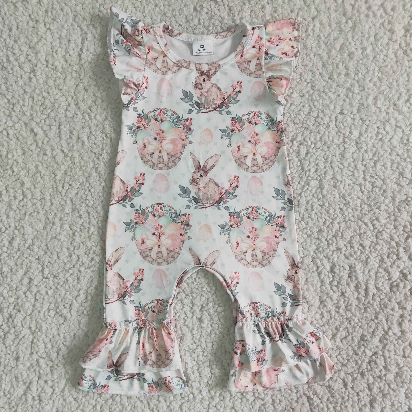 (Promotion)Baby girls bunny romper   B6-27