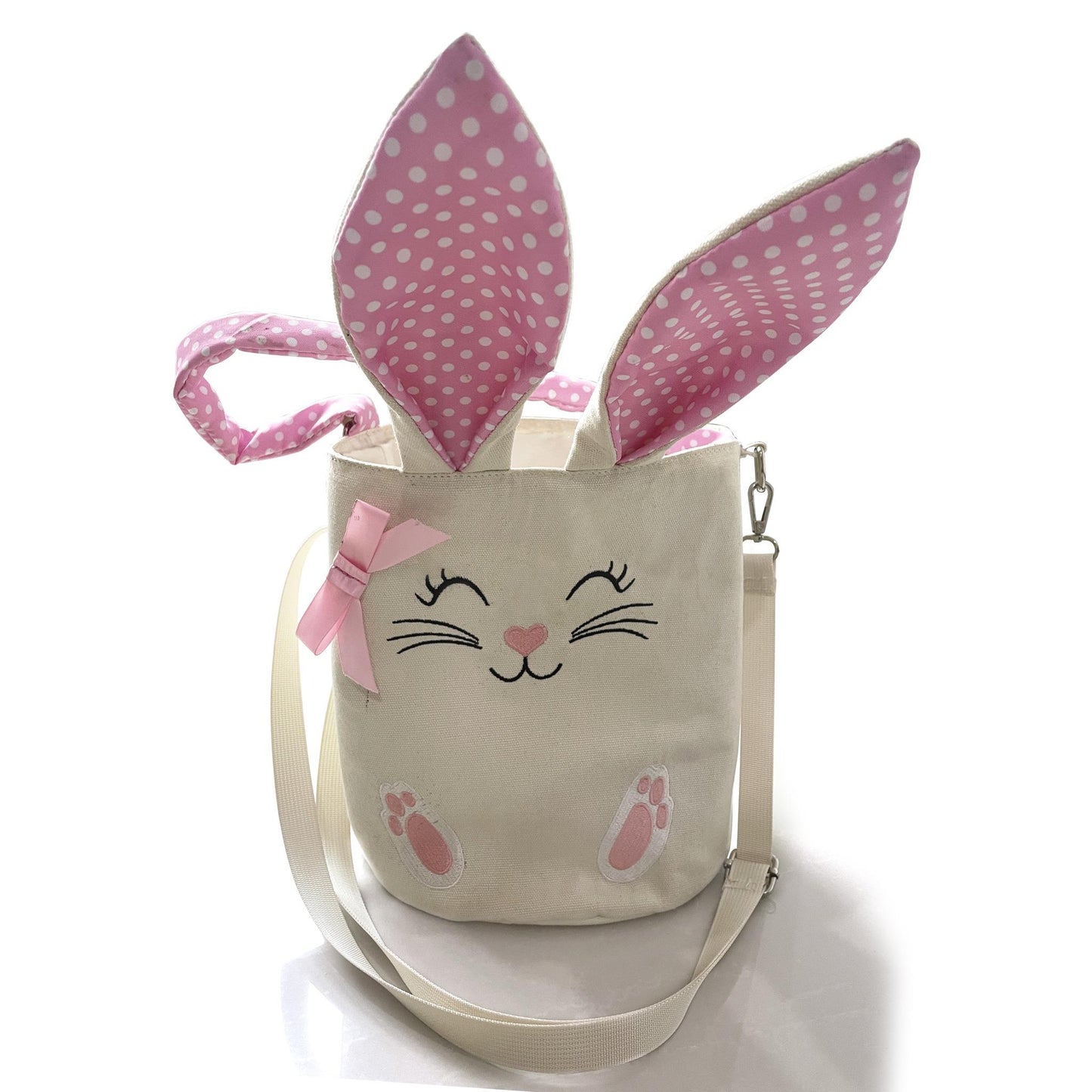 Girls pink ear Easter bag 10*12*3.9inches BA0031