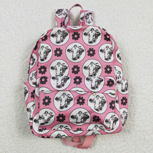 Girls bag pink heifer print backpack BA0035