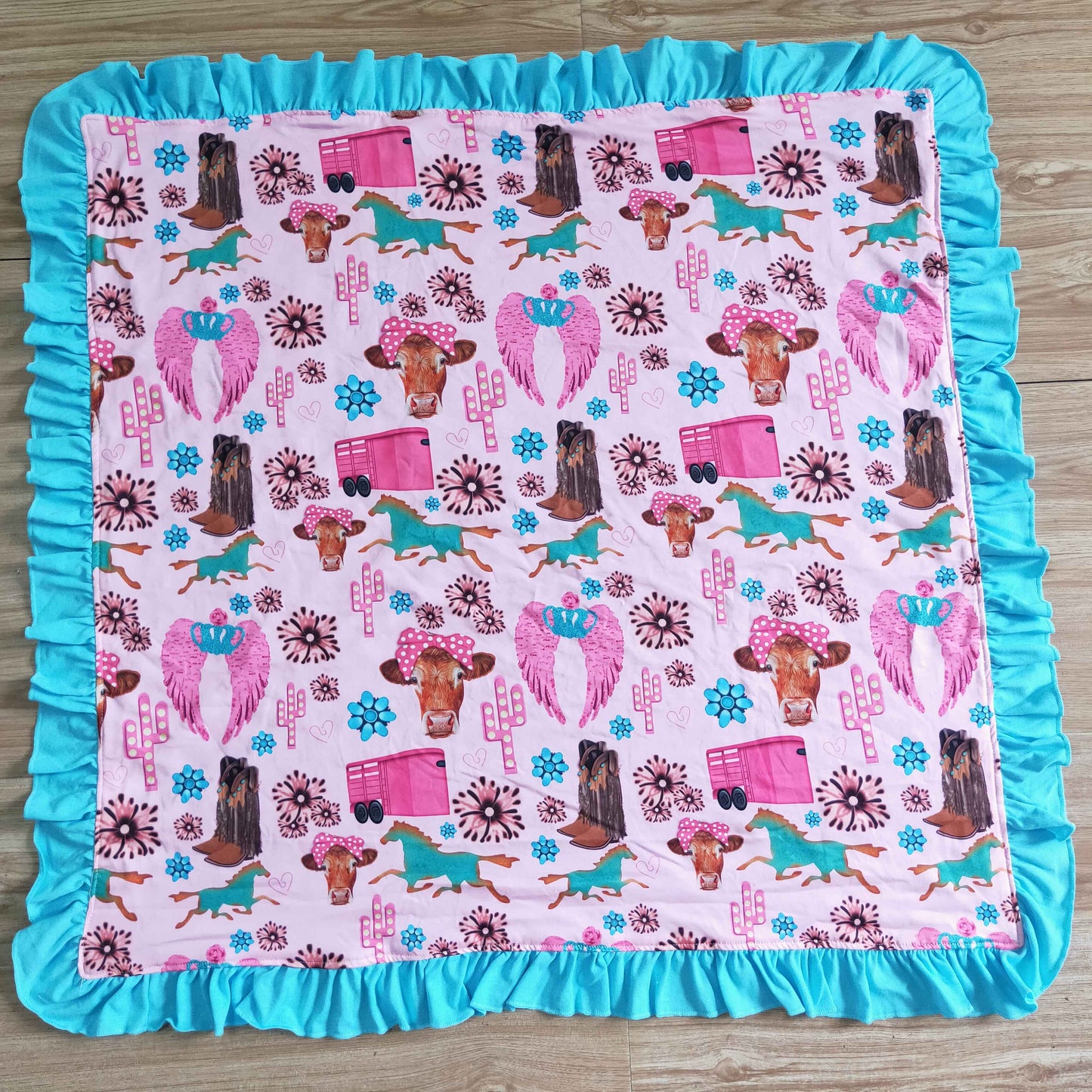 The Western print blanket  BL0009