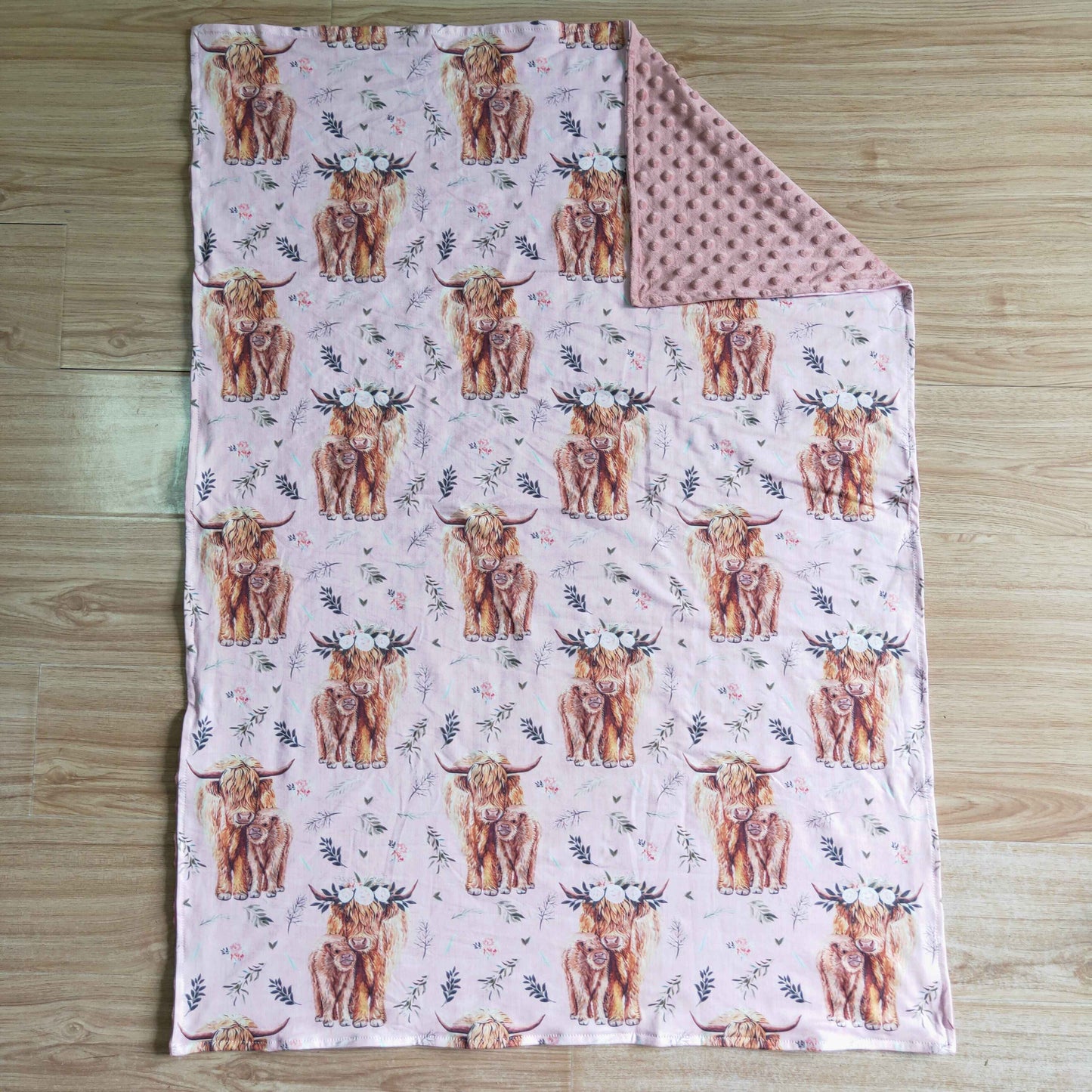 Cow print blanket BL0016