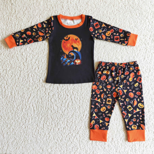 (Promotion)Boys Halloween Pajamas Set       BLP0024