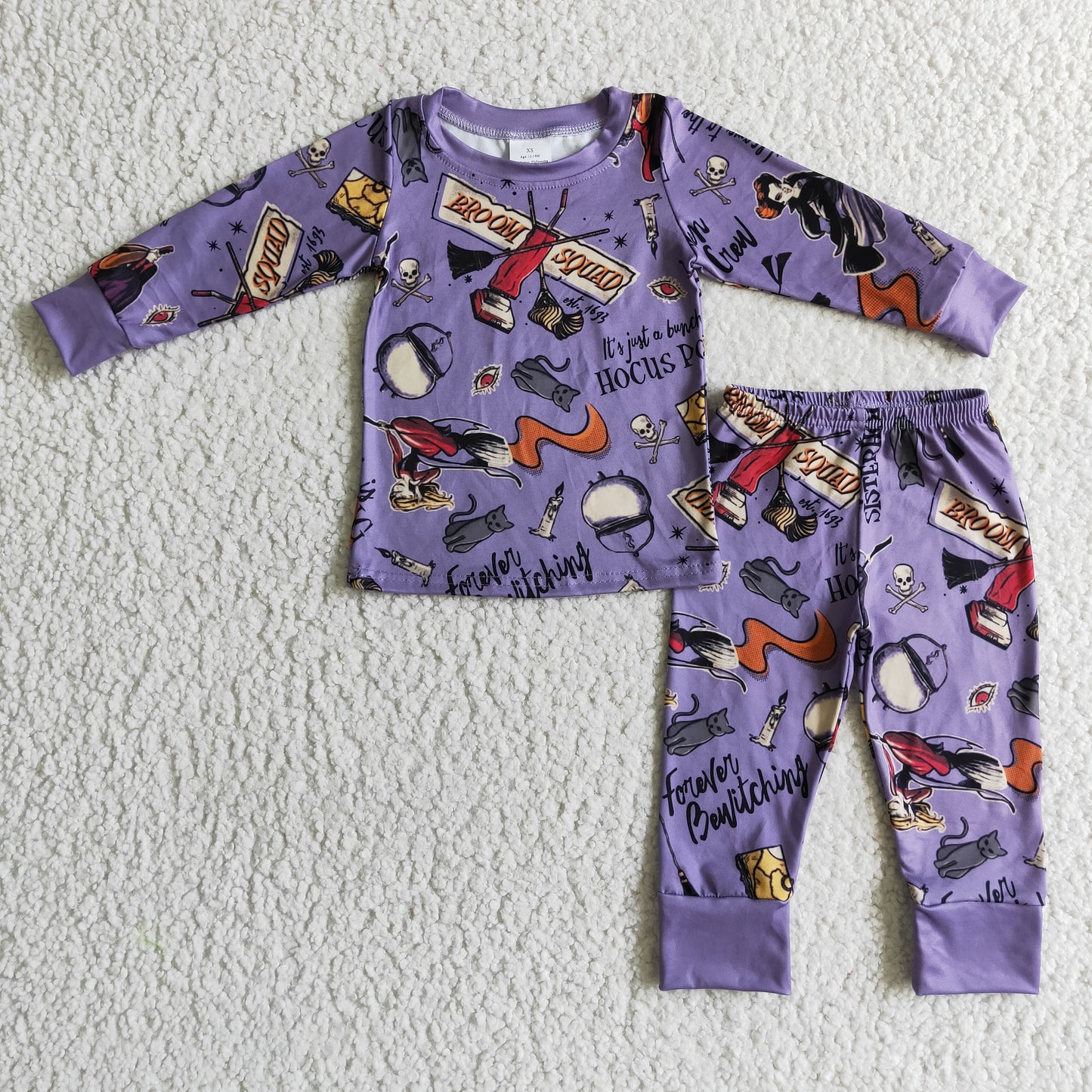 (Promotion)Boy's Halloween purple pajamas      BLP0035