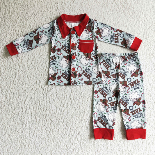 Boys Christmas pajama set     BLP0079