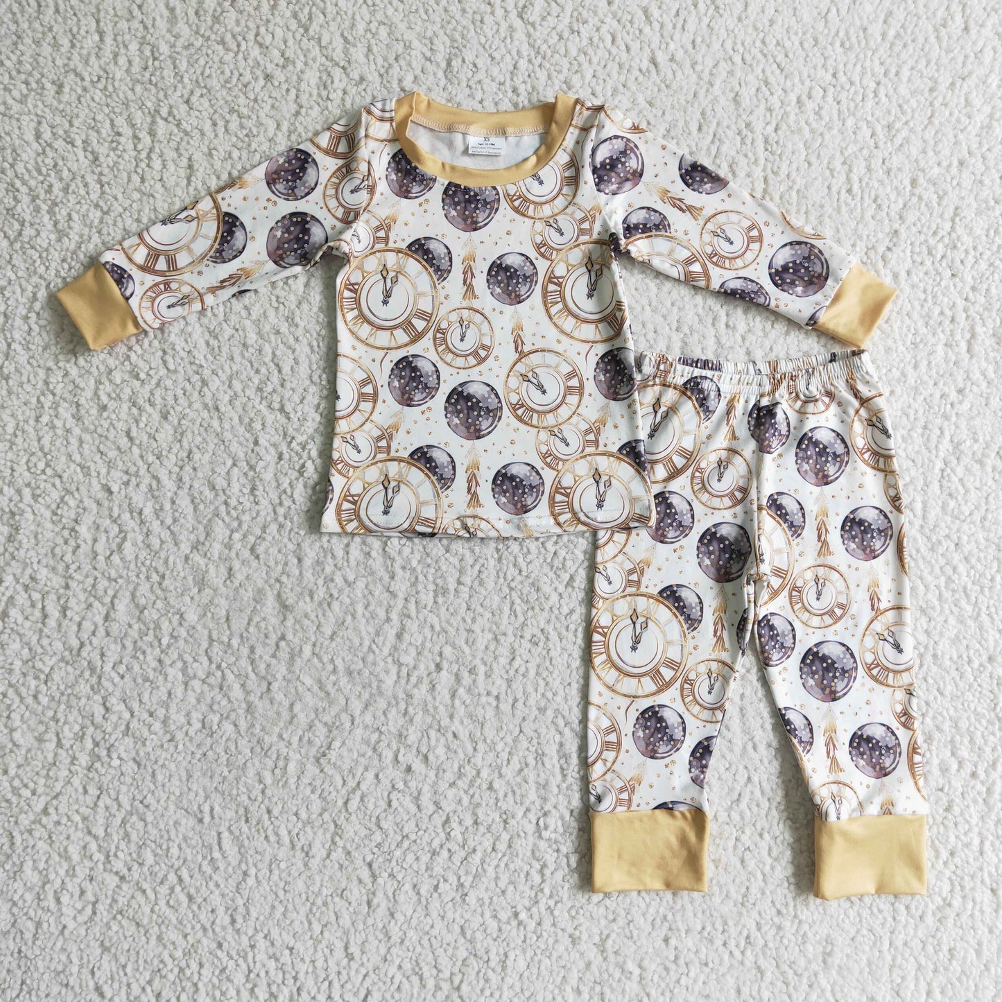 Boys Happy New Year print pajamas      BLP0101