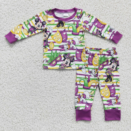 Boys Mardi Gras design pajama set     BLP0139