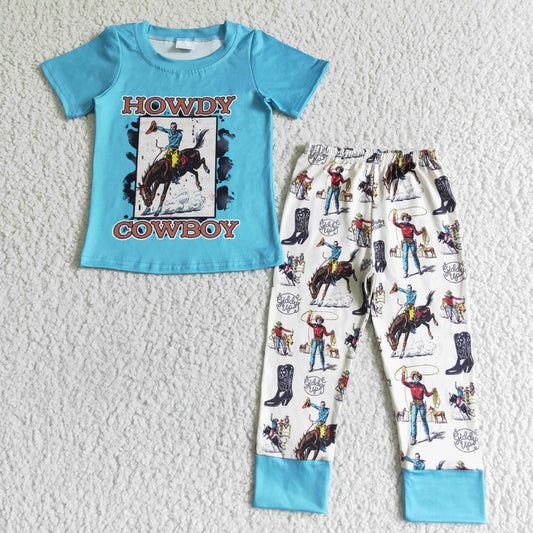 (Promotion) Boy's short sleeve COWBOY outfits   BSPO0004