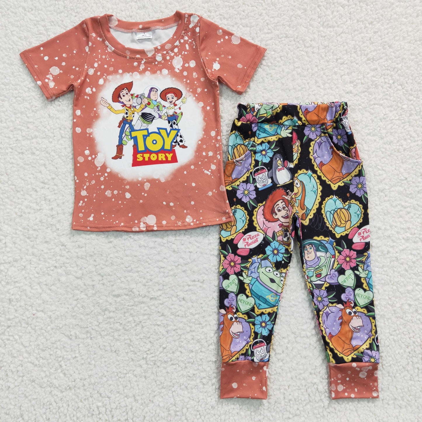 Boys cartoon TOY print outfits BSPO0094