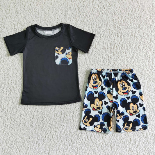 (Promotion)Boys summer short sleeve shorts outfits BSSO0053