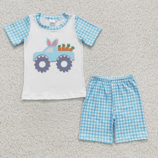 (Promotion)Boys Easter truck outfits   BSSO0091