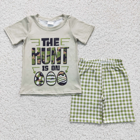 (Promotion)Boys hunt design Easter outfits   BSSO0096