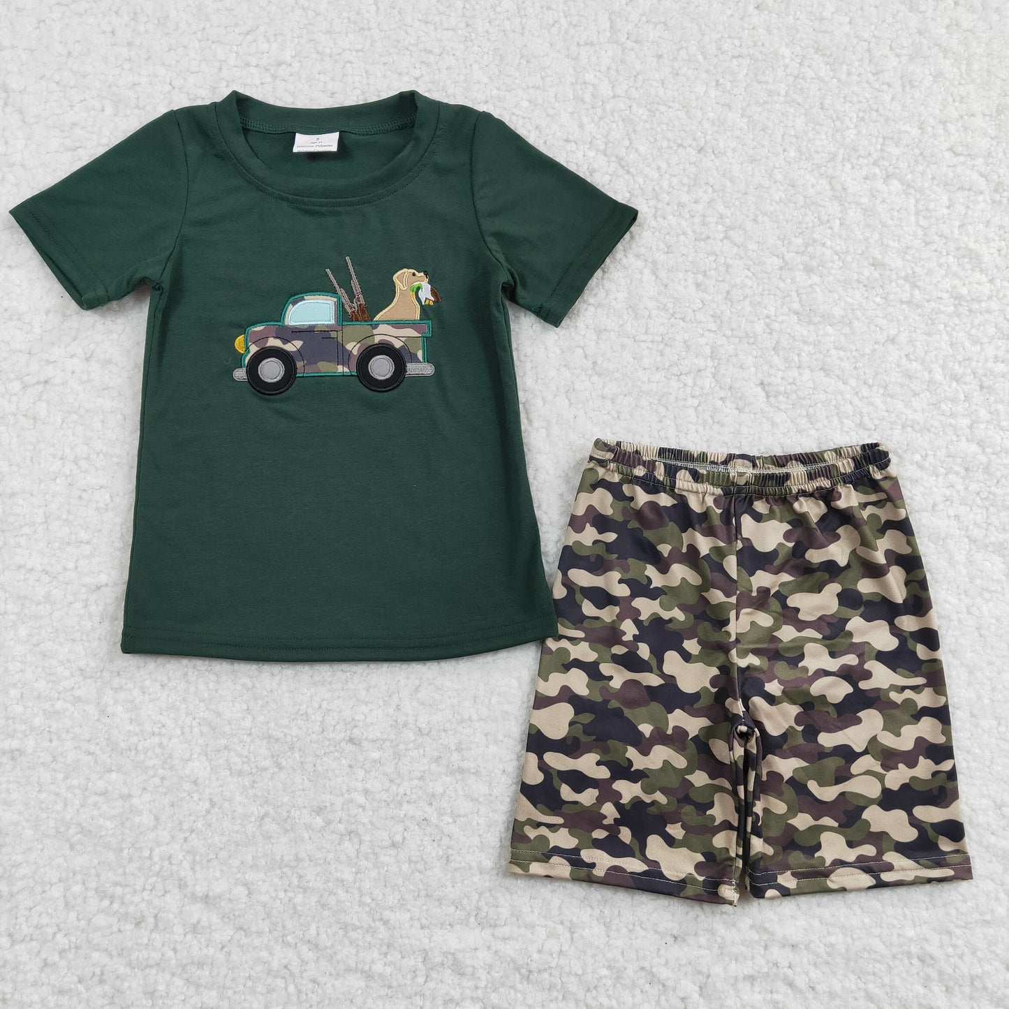 Boys camo print hunting summer outfits BSSO0111