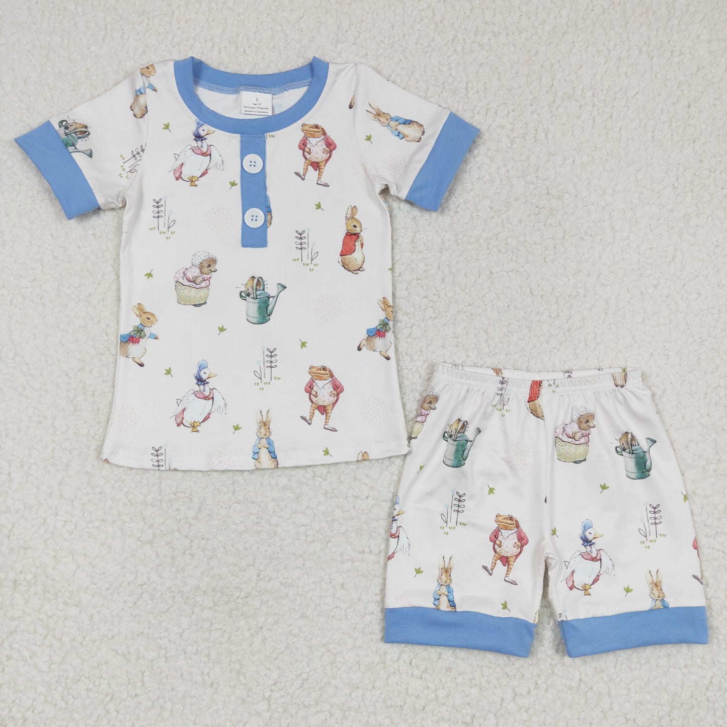 Boys rabbit print Easter pajamas  BSSO0123