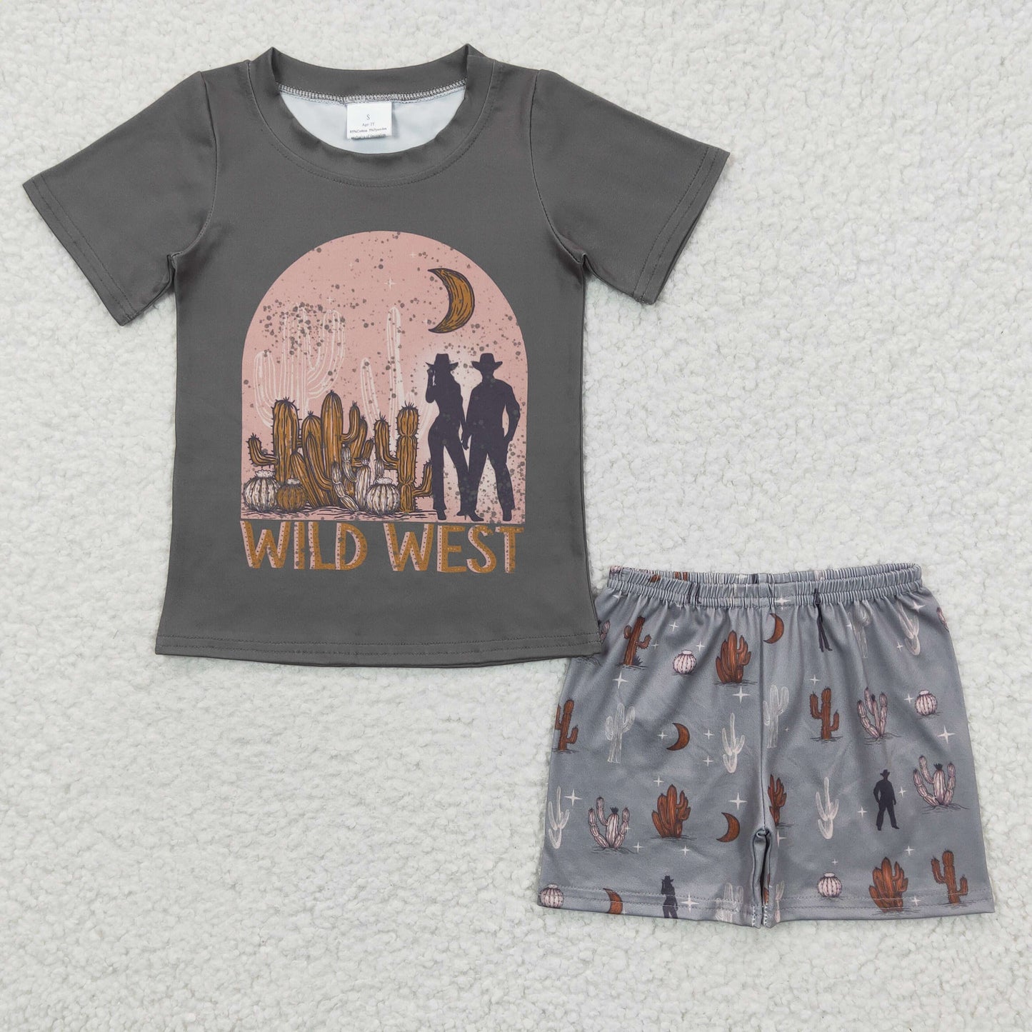 Boys WILD WEST print summer outfits BSSO0187