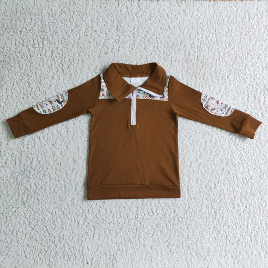 (Promotion)Boys western design pullover top    BT0087