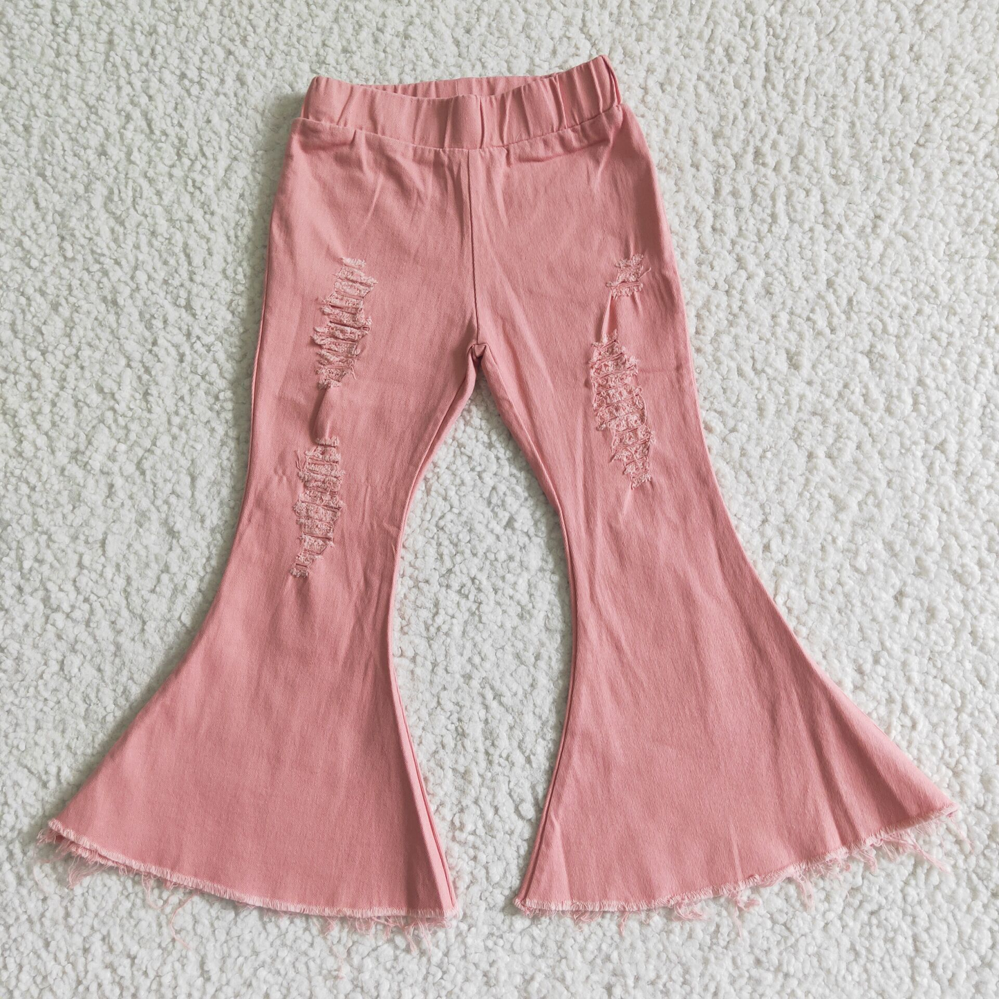 Bell bottom pink jeans      C13-1-2
