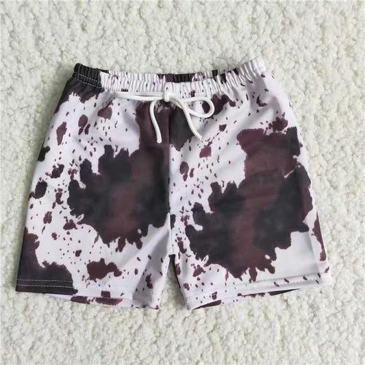 Boys cow print trunks C13-12