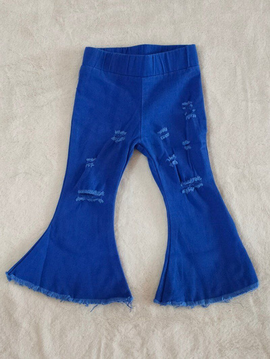 Bell bottom blue jeans      C13-6-1