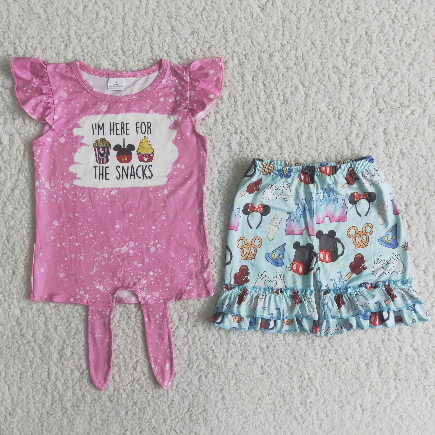 (Promotion)C9-11Girls cartoon print summer outfits